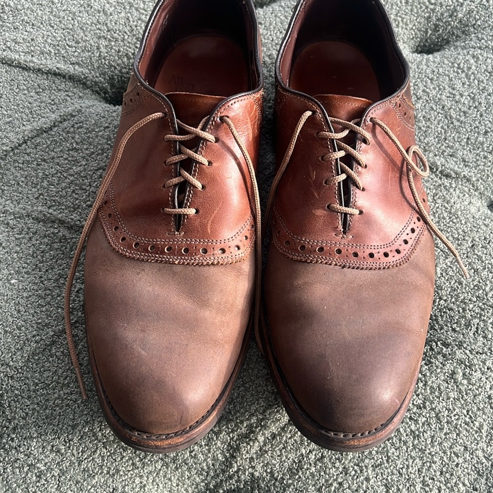 ALLEN EDMONDS I "Greenwood" Style Lace-Up Leather Oxford Shoes, 10.5 - Picture 2 of 11